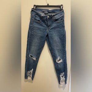 American Eagle size 8 jegging crop